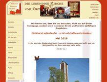 Tablet Screenshot of christuskirche-herzberg.de